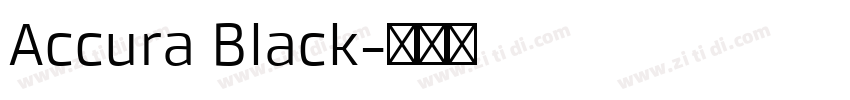 Accura Black字体转换 Accura Black字体转换